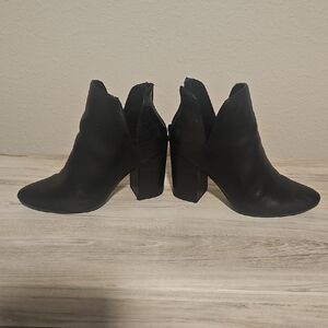 R2 Black Ankle Booties